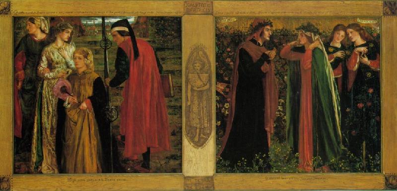 Dante Gabriel Rossetti The Salutation of Beatrice Sweden oil painting art